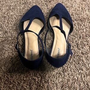 Women's Navy Blue Flats